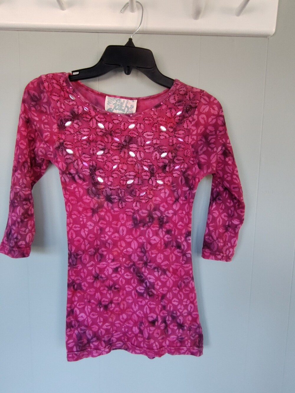 Embellished Pink Women's Sweatshirt - Size S